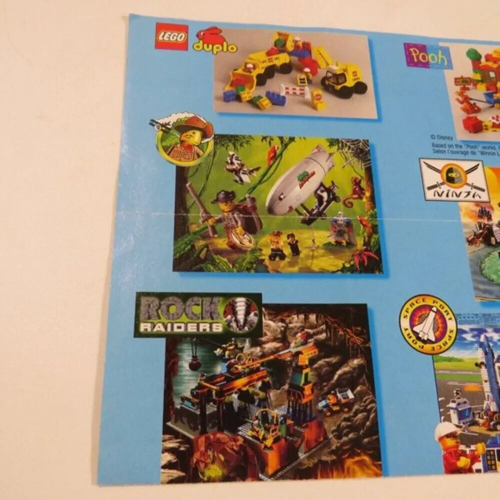 LEGO ADVERTISING - (6 items)PACKAGING Materials mostly 1999 some Lego McDonalds